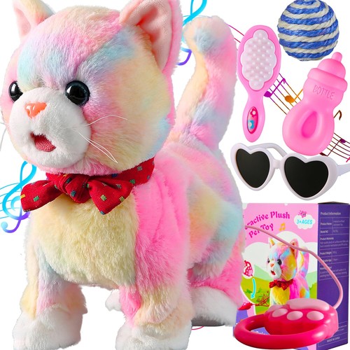 Rainbow walking cat - toy, for